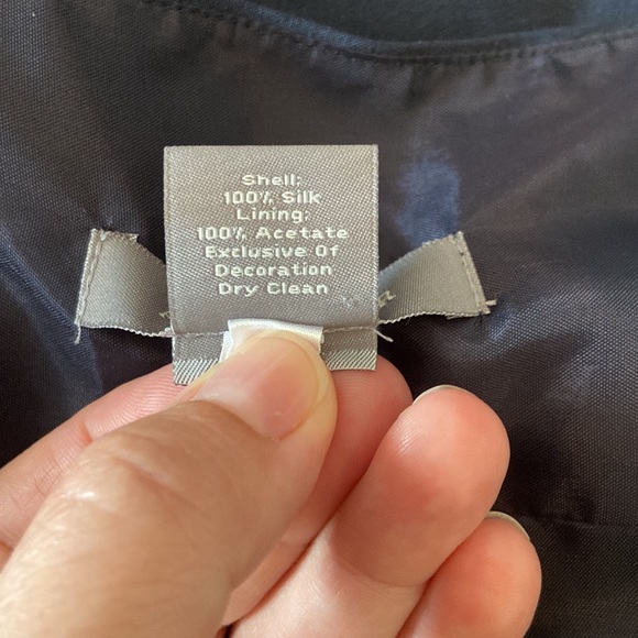 Ann Taylor Black Silk Skirt - Picture 7 of 7